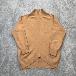 Maeve Sweater Womens Medium Brown Anthropologie Crystal Turtleneck Tunic Knit